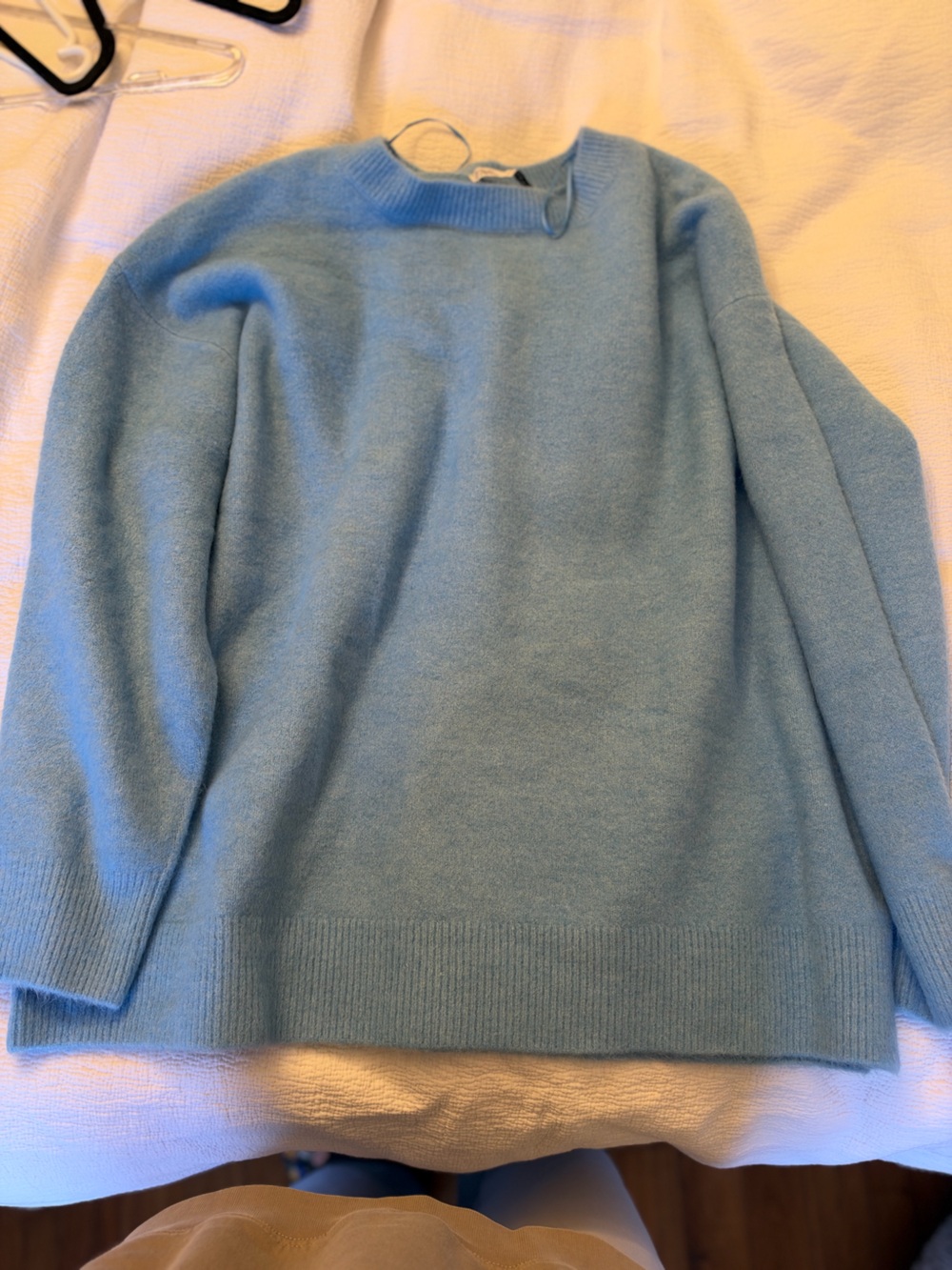 Zara Women's Crewneck Sweater - Dusty Blue
